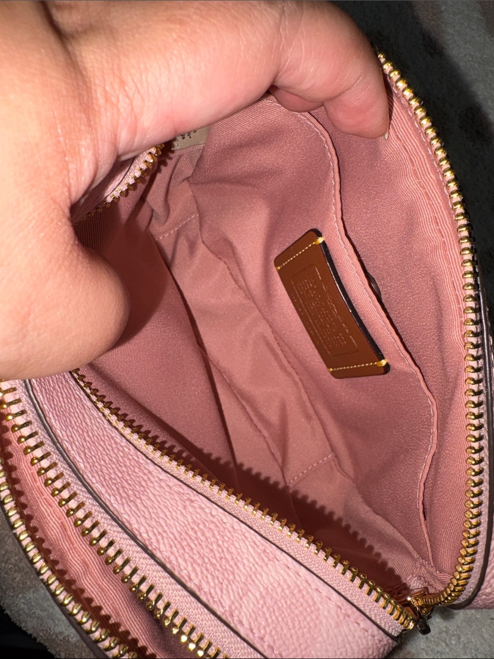 Coach Outlet mini Carey in powder pink authentic - Picture 5 of 10